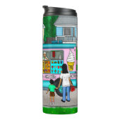 暑い夏の日 |お洒落イラストレーション タンブラー (回転右)