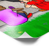 暑い夏の日 |お洒落イラストレーション フォトプリント            (角)