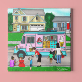 暑い夏の日 |お洒落イラストレーション フォトプリント           