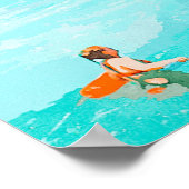 暑い夏の日 ポスター (角)