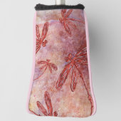 暑い夏の空の上の銅トンボ ゴルフヘッドカバー (回転90)