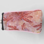 暑い夏の空の上の銅トンボ ゴルフヘッドカバー (正面)