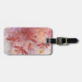 暑い夏の空の上の銅トンボ ラゲッジタグ (正面横)