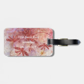 暑い夏の空の上の銅トンボ ラゲッジタグ (裏面横)