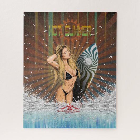 暑い夏 ジグソーパズル (縦)