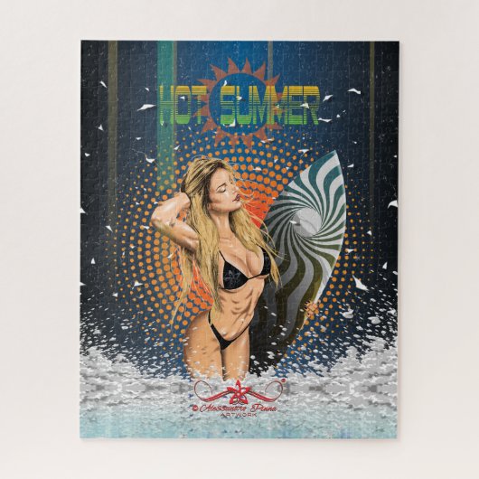 暑い夏 ジグソーパズル (縦)