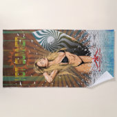 暑い夏 ビーチタオル (正面)