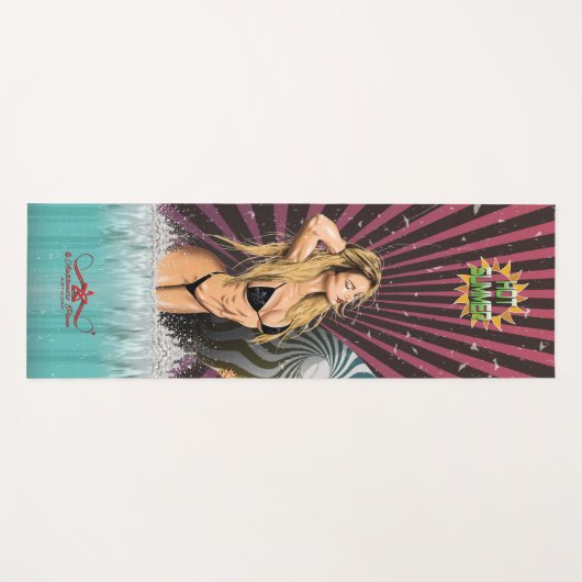 暑い夏 ヨガマット (正面(横))