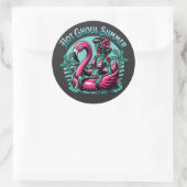 暑い夏 ラウンドシール (バッグ)