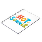 暑い夏 – 暑い夏の季節スタンプ ノートブック (左側)