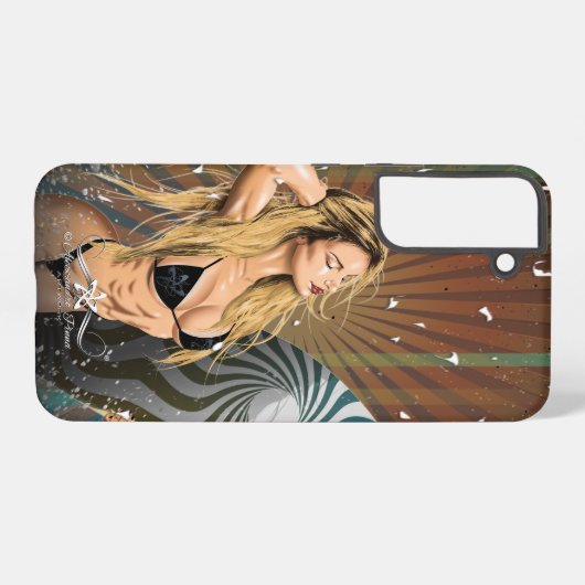 暑い夏 SAMSUNG GALAXYケース (裏面横)