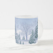 暑い日に冷たいビールのマグのチャンネル フロストグラスマグカップ (正面右)