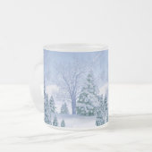 暑い日に冷たいビールのマグのチャンネル フロストグラスマグカップ (正面左)