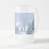 暑い日に冷たいビールマグチャンネルを作る フロストグラスビールジョッキ (正面右)