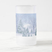 暑い日に冷たいビールマグチャンネルを作る フロストグラスビールジョッキ (中央)