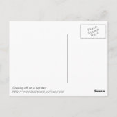 暑い日に冷却 ポストカード (裏面)