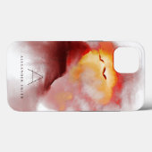 暑い日の山の風景モノグラムの Case-Mate iPhoneケース (裏面 (横))