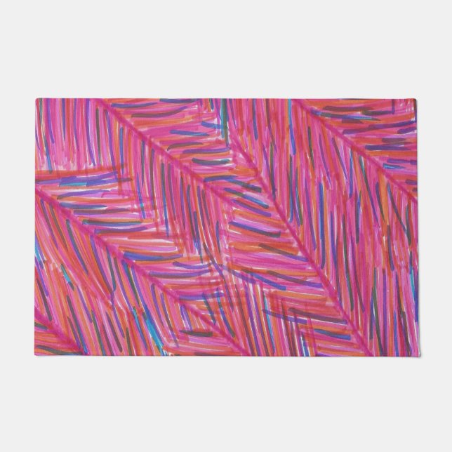 暑い熱帯夜 ドアマット (正面)