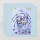 暑い空遠くに気球で日付を保存する セーブザデート (正面/裏面)