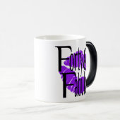 暑い紫の唇で40歳と素晴らしい モーフィングマグカップ (正面右)