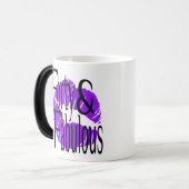 暑い紫の唇で40歳と素晴らしい モーフィングマグカップ (正面左)