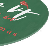 暑い陽気なクリスマスグリーンのようにチョップ カッティングボード (角)