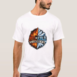 暑い or 寒い 私が制御する HVAC Tシャツ