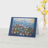 暑休帯出券の翼 カード (黄色い花)