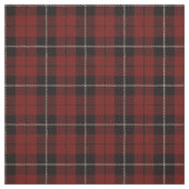 暖かいあずき色、赤い格子縞の生地の白くか黒いストライブ柄 ファブリック (見本)