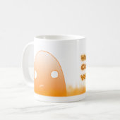 暖かいあなたのコーヒーがほしいと思って下さいか。 コーヒーマグカップ (正面左)