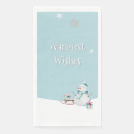 暖かいお祝いの雪だるまソリのギフト