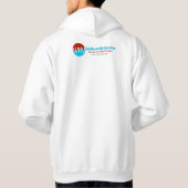 「暖かいままね、インスパイア滞在：メンズフードのスウェットシャツ パーカ (裏面)