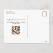 暖かいアメリカーナの収穫感謝祭 シーズンポストカード (裏面)