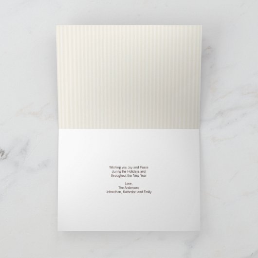 暖かいウィッシュズホリディエッセンシャルグリーティングカード シーズンカード (内部)