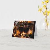 暖かいウィッシュズホリデーグリーティング カード (黄色い花)