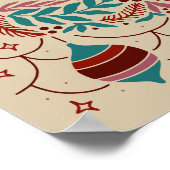 暖かいウィーズエレガントヴィンテージクリスマスウィムシー ポスター (角)