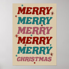 暖かいウィーズエレガントヴィンテージクリスマスウィムシー ポスター