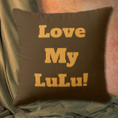 暖かいオレンジ赤い茶色の格子柄の愛のことわざ写真 クッション