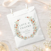 暖かいオレン結婚ジの花感謝していの好きバッグ フェイバーバッグ (クリップ留めされた状態)