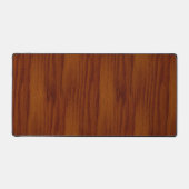 暖かいオーク材の木目の質感 デスクマット (正面)