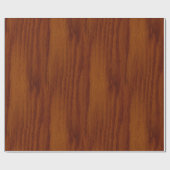 暖かいオーク材の木目の質感 ラッピングペーパー (フラット)