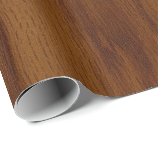 暖かいオーク材の木目の質感 ラッピングペーパー (ロールコーナー)