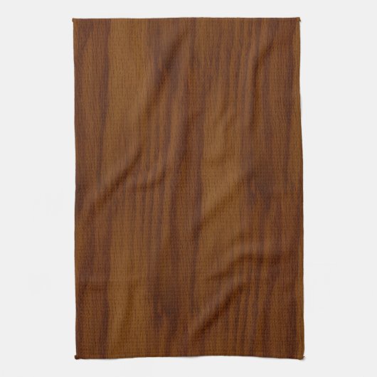 暖かいカシ木穀物の質の一見 キッチンタオル (縦)