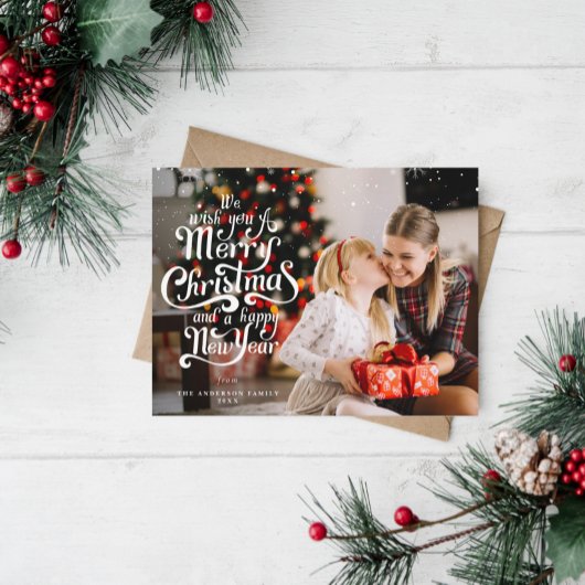 暖かいクリスマスの希望の休日 ポストカード