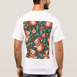 暖かいクリスマスのtシャツ tシャツ