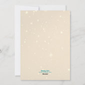 暖かいクリスマスグリーティングフラミンゴス写真コラージュ シーズンカード (裏面)