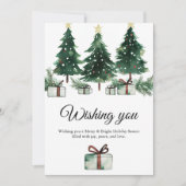 暖かいクリスマスパーティー 招待状 (正面)