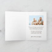 暖かいクリスマス4フォトホリデーのグリーティングカード シーズンカード (内部)