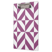 暖かいグレープジオメトリックデコキューブパターン クリップボード (左)