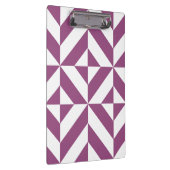 暖かいグレープジオメトリックデコキューブパターン クリップボード (右)